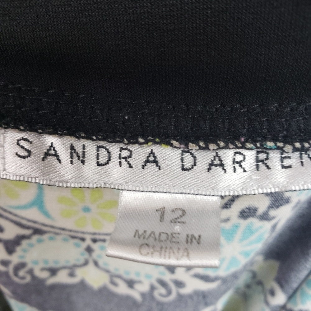 Sandra Darren Faux Wrap Belted Dress 12 - Picture 7 of 8